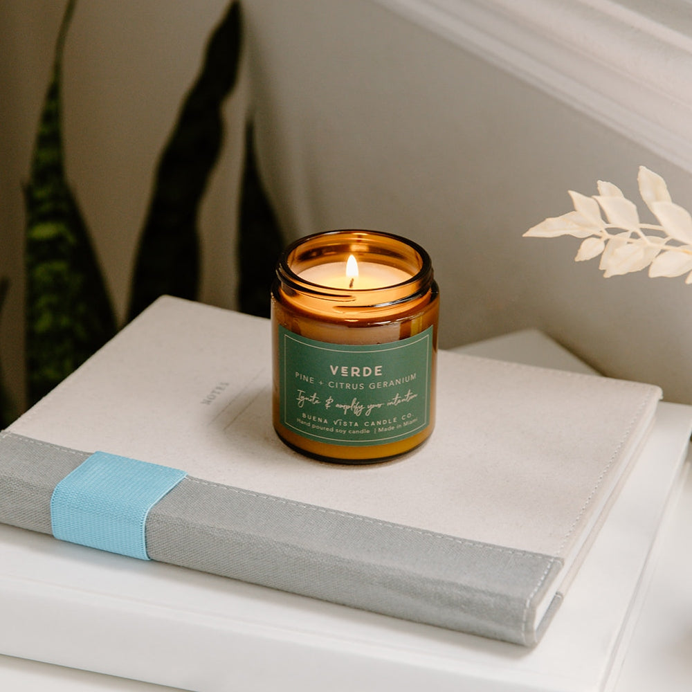 Verde in Amber Luxe Glass